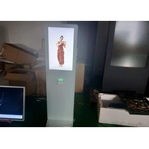 Black color 32 inch touch screen kiosk with 10 points touch 400cd/m2 With