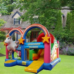 1600 Square Meter Inflatable Bounce House with Slide and Customized Color Castle