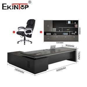 Custom CEO Office Desks Office Space Large Desk With Drawers