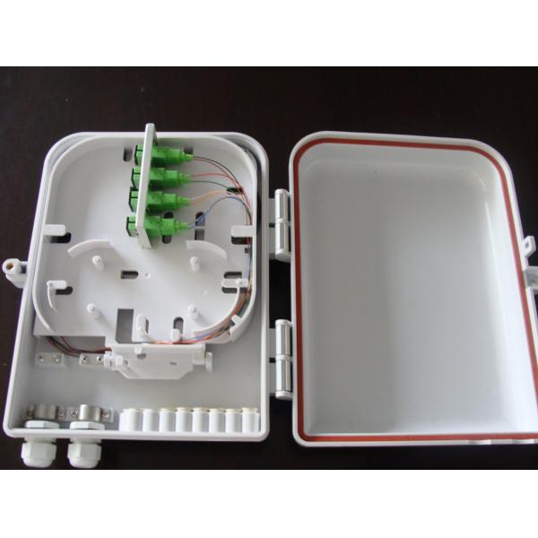 2 Port Plastic Optic Fiber Distribution Box 8 Port For FTTH / CATV