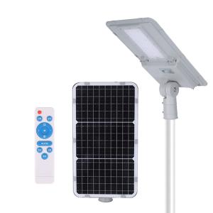 100W Ip65 Solar LED Street Light With Auto Dimming Remote Control