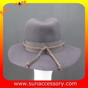 2255 Sun Accessory customized fashion winter wool felt fedora hats ladies