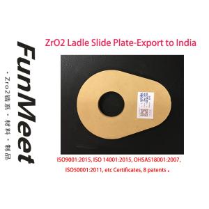 Zirconium Oxide Ladle Slide Gate 6 Sliding Times High Thermal Shock Resistance