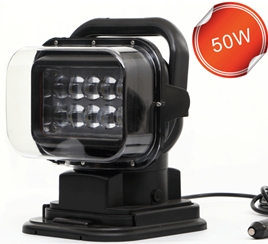 360 Degree Remote Control Led Search Light Marine Led Truck Work Lights 50w LED