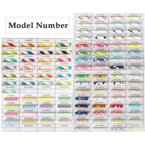 Custom printed colors polka dot striped paper straw,Biodegradable Eco Friendly