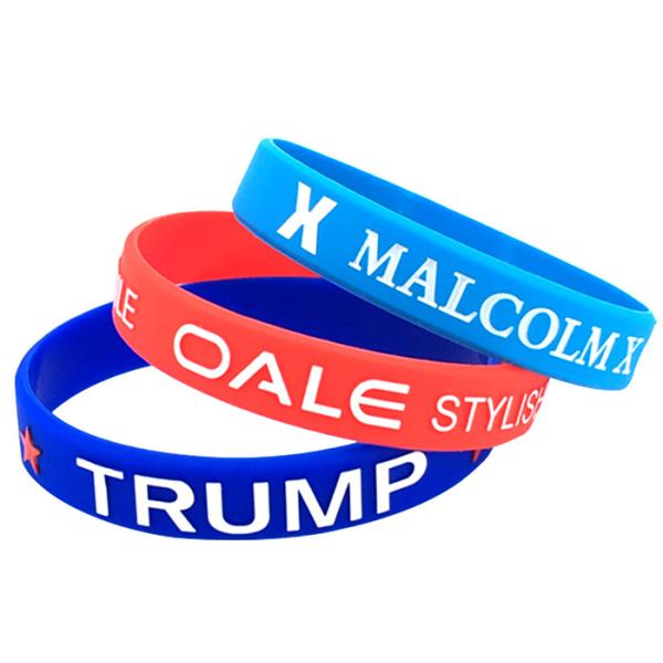 Hand Strap Luminous Silicone bracelet wrist Rubber Monochrome Printing strap custom OEM logo color size wrist