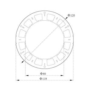 Metal Color Electric Motor Rotor Stator Hardware Parts for Manufacturing