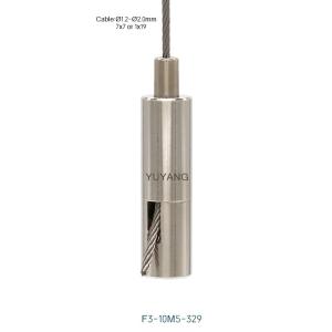 Cheap M5 Thread Grip Lock Cable Grippers Customizable For Lighting Hanging System F3-329 for sale