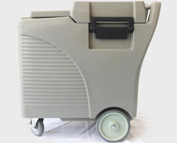 Quality Insulated Plastic Ice Transport Cube Storage Box Ice Caddy Cart 125L UV-resistant wholesale