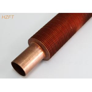 Heat Exchanging Copper Spiral Finned Tube With Extruding Process