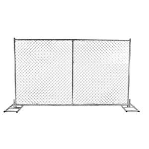 Chain Wire Temporary Fencing Mesh 2" x 2" 6ft x 10ft with a 1 3/8" pipes 16GA