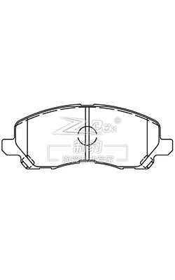 Quality Mitsubishi Outlander ,Ceramic Brake Pad,D866,MN102618,F wholesale