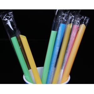 China The coarse coloful plastic stright drinking straws on sale