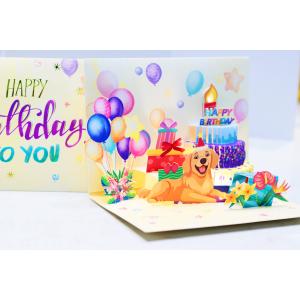 Card Personalization 3D Pop Up Greeting Card with Customized Logo