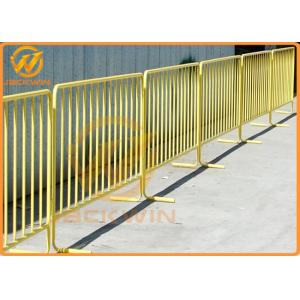 Cheap Road Safety Flat Foot Metal Galvanized Crowd Control Temporary Pedestrian Barrier for sale