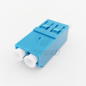 LC / UPC Duplex Unibody Shell Optical Fiber Adapter Coupler Flangeless