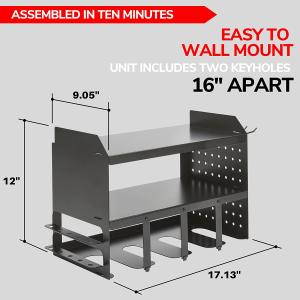 Wall Mounted Metal Drilling Power Tool Storage Racks for Maximum Space
