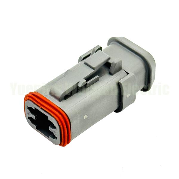 4 Way DT06-4S-E008 Deutsch DT Series Socket Plug Automotive Connector Plug Grey