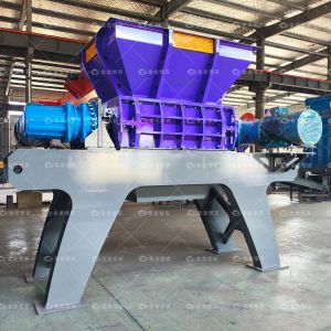 Double Shaft Scrap Metal Shredder with 6400×2700×3500 mm Size 2000×1490 mm Feed