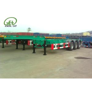 40t Payload 40ft 3 Axles Low Platform Skeleton Semi Trailer