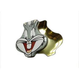 Irregular Shape Biscuit Gift Box , Customized Logo Biscuit Metal Box