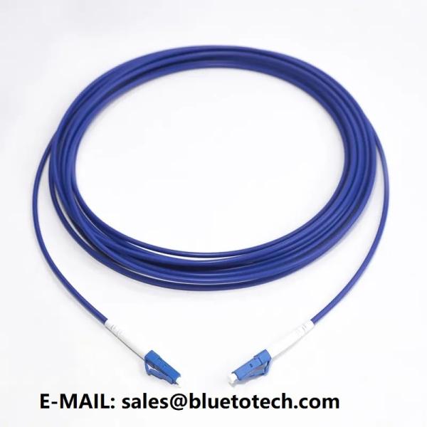 Quality 2mm 3mm Armored Fiber Optic Patch Cord LC To LC Fiber Optic Armored Patch Cable Single Mode Simplex wholesale