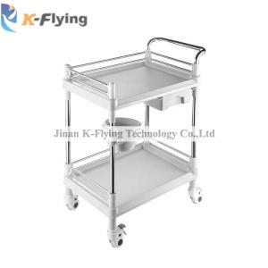 China Clinical ABS Plastic Two Layers Instrument Treatment Medical  Trolley on sale