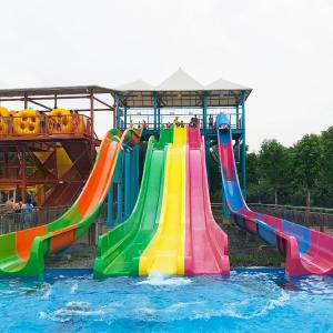Funny Entertainment Insane Water Slides For Aqua Park Thrilling Artistic Design