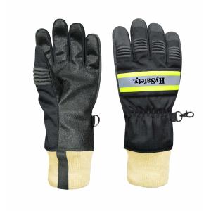 China Kevlar Knit cuff EN659 certified Firefighter Gloves with Moisture Barrier and Reflective Strap  and EN388 4X43F on sale