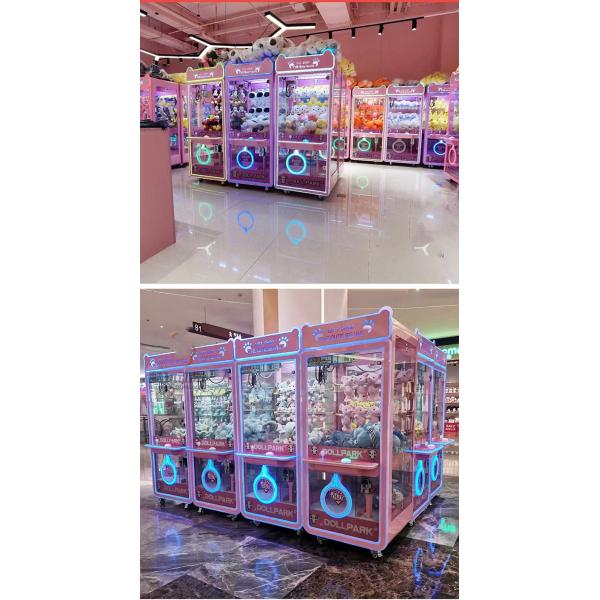 Customized Coin Operated Toy Vending Arcade Doll Claw Machine with Bill Acceptor