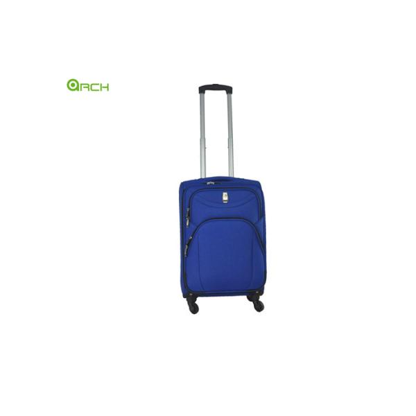 Quality Polyester Tapestry Suitcase Soft Sided Luggage with Spinner Wheels wholesale