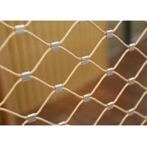 Rhombus Woven Stainless Steel Rope Net Unique Indestructible SGS Certificated