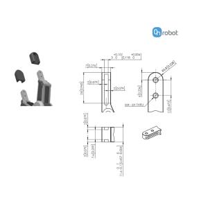ONrobot robot gripper RG2 two finger hand gripper work for UR cobot electric