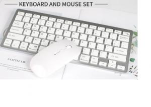 China Recharge Bluetooth 5.0 2.4Ghz USB Receiver Wireless Keyboard And Mouse Set on sale