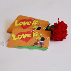 Square Shape Scented Paper Air Fresheners Hanging In Home Office