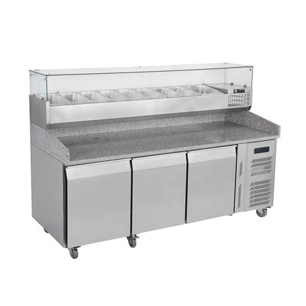 Quality R134a Pizza Preparation Refrigerator 400L Pizza Prep Fridge With Drawers wholesale