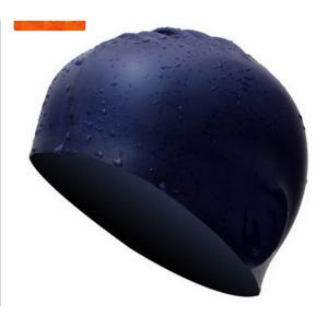 Seamless Round Professional Swim Caps Custom Printed High Elastic For Adult