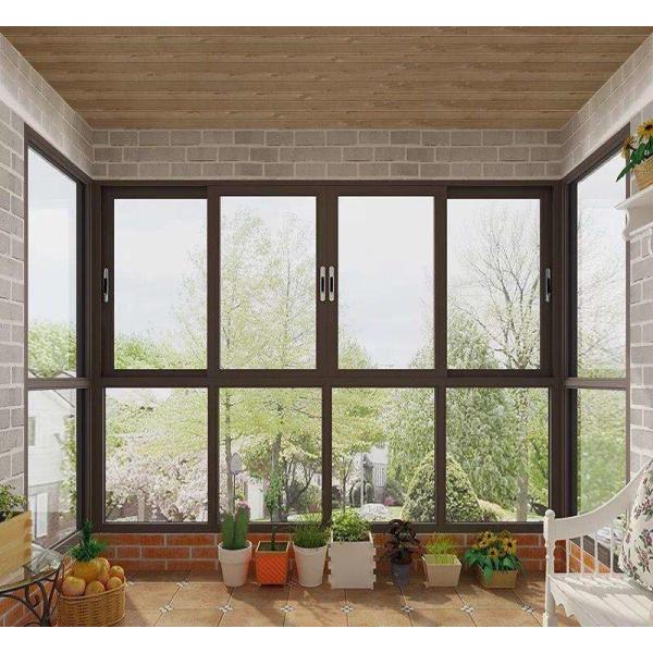 Quality Space Saving Aluminium Sliding Windows Powder Coated Surface treatment wholesale