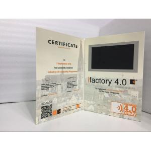 Cheap Custom design 7'' screen size lcd video video brochure video business card brochure with video screen for every industry for sale