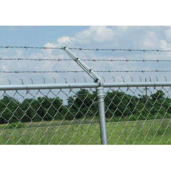 8 Ft X 50 Ft Chain Link Fabric Fencing With Razor Barbed Wire For High Level