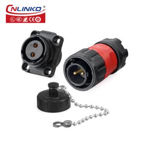 CNLINKO 20A Machine Electrical Wire Connector 2 Pin Waterproof Cable Plug Socket