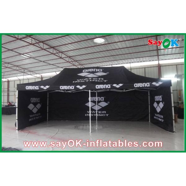 Easy Up Canopy Tent Aluminum Frame Folding Waterproof Tent / Black Giant Outdoor Tent