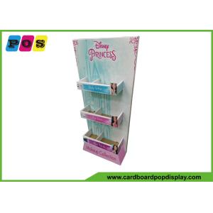 Custom Creative Corrugated Floor Displays , Three Trays Cardboard Display Racks