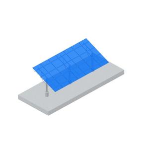 China Stand Adjustable Mounting System PV Module Fixing Structure Static Pressure Tube Pile Base on sale