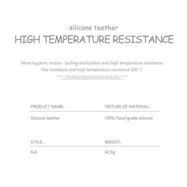 Smile Face Cute Silicone Kids Toys Silicone Rattle Teether With Customize Logo OEM ODM