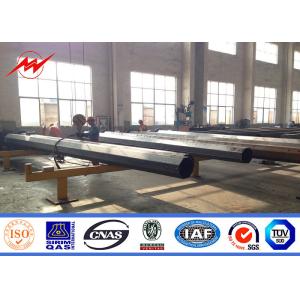 Hot Dip Galvanized Utility Power Poles IP65 For Transmission Line Project