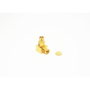 50Ohm Female Right Angle SMPM RF Connector Gold Plated Coaxial Mini SMP