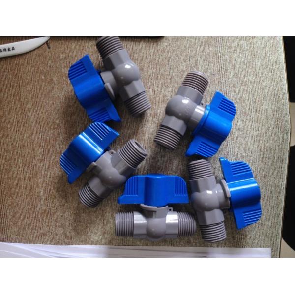 PVC Male And Male Double Male Stainless Steel Ball Float Valve With PP Ball Anf Butterfly Handle