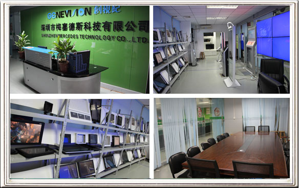 Indoor 15 inch Vertical LCD Display , 800:1 Contrast Ratio AC 110V-240V