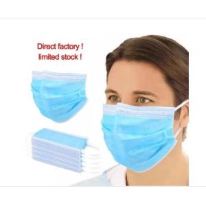 Elastic Earloop 3 Layer Face Mask Dust Proof Sterility For Adult Children